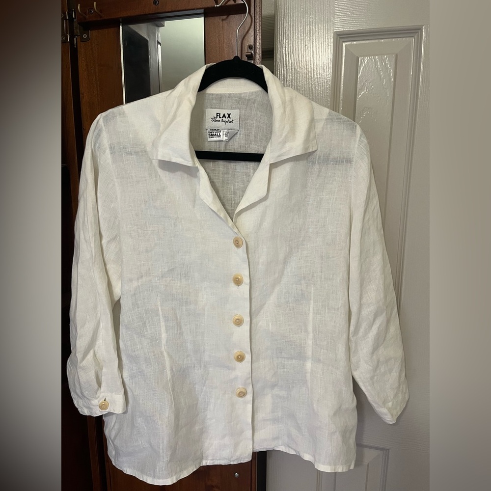 Linen button down